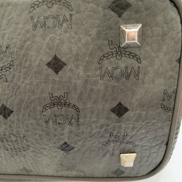 MCM Phantom Grey Small Drawstring Handbag - Picture 14 of 15